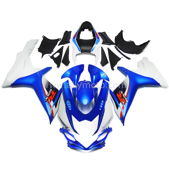 0451 Fairing Suzuki GSXR600 GSXR750 K11 11 12 13 14 Cowling CoversBlue White 0451 Fairing Suzuki GSXR600 GSXR750 K11 11 12 13 14 Cowling CoversBlue White